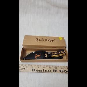 Elk Ridge Bone Carved look knife B2
